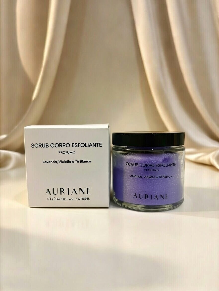 Scrub Corpo Esfoliante Profumo Lavanda, Violetta e Té bianco